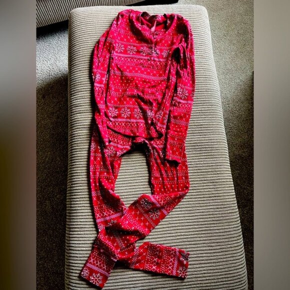 SKIMS red snowflake Holiday pajamas - Picture 1 of 5